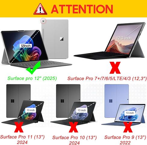[2 Packs] Anti Blue Light Screen Protector for Microsoft Surface Pro4/5/6/7/7Plus, Surface Pro7 Tempered Glass Screen Film, 9H Hardness/Bubble Free/Eyes Protection/Case Friendly/Anti Glare in Kuwait