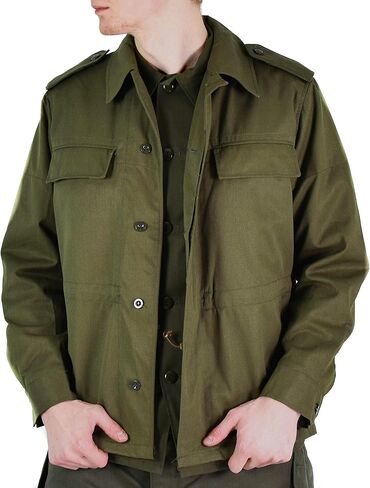 Original Vintage Czech Army Field Jacket M85 Olive Green Military Surplus Issue New (Medium Regular) in Kuwait