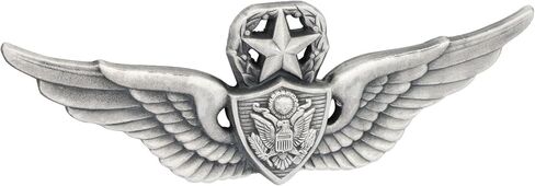 MEDALS OF AMERICA EST. 1976 Army Master Aircrew Badge Silver Oxide Full Size in Saudi Arabia