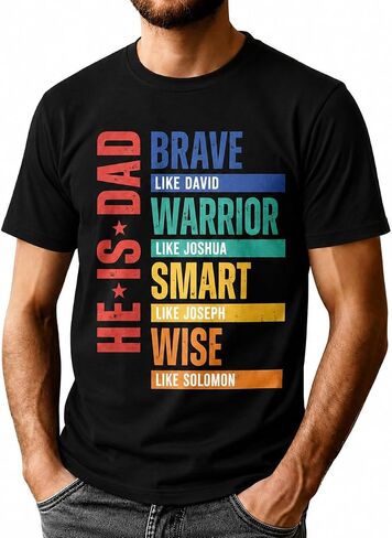 Men's Funny Dad Shirt for Daddy Short Sleeve Cool Father Graphic Tee Casual Top in Saudi Arabia