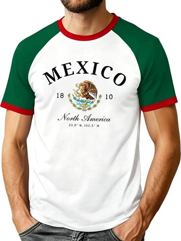 Mexico Shirts for Men Mexican Graphic Shirt Mexico Letters Print Casual Short Sleeve Tees Tops in Kuwait