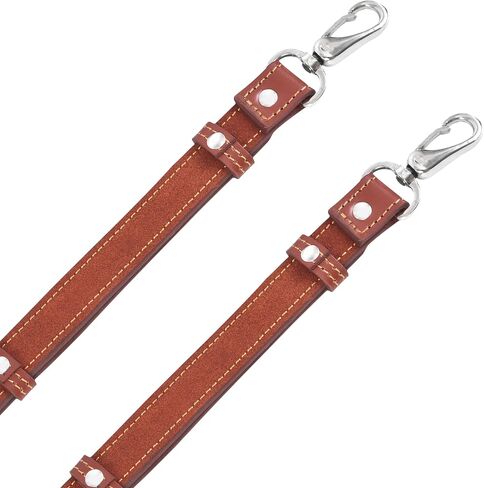Genuine Leather Suspenders for Men Heavy Duty X Back Brown Braces Adjustable Groomsmen Wedding Gift in Saudi Arabia