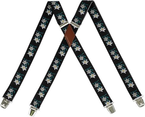 Suspenders for Men 1.4'' Wide Strong Clips Adjustable Fit Elastic Braces for Jeans men Work,Casual Formal in Saudi Arabia