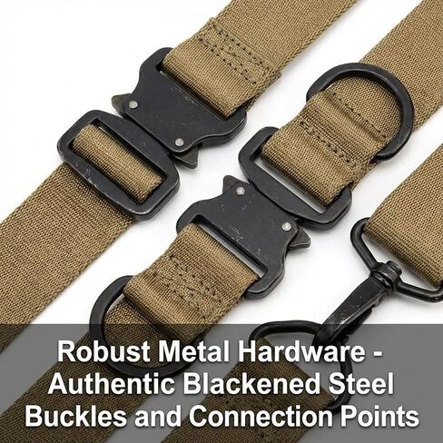 WW2 US Army M1936 Suspenders - Original Pattern X-Back Canvas Web Gear Suspenders for Belt, Authentic Replica for M1 Garand & BAR Belts, WWII Reenactment, Men's Adjustable Elastic in Saudi Arabia