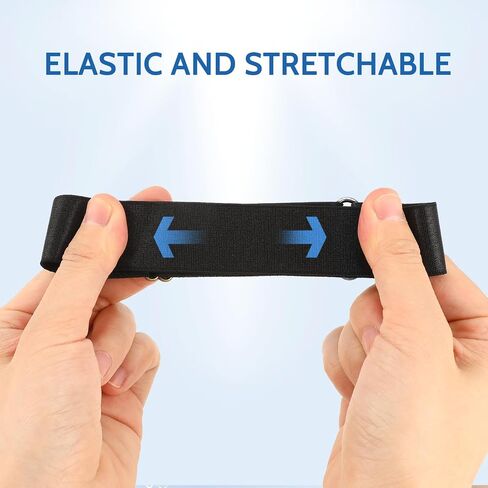 Sleeve Garters for Men, 4PCS Arm Garters for Men Elastic Black Stretchy Adjustable Anti-Slip Shirt Long Sleeve Holders Armband for Women 1920s Accessories for Garter Father Husband, Black White in Kuwait