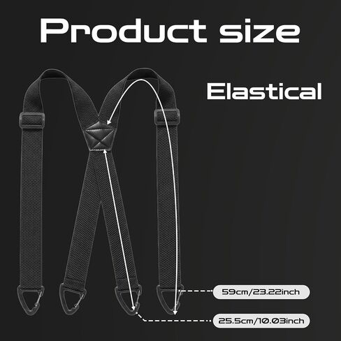X Back Hidden Suspenders, 1.5 Inches Adjustable Elastic Under Clothing Heavy Duty Work Suspenders for Men Women in Saudi Arabia