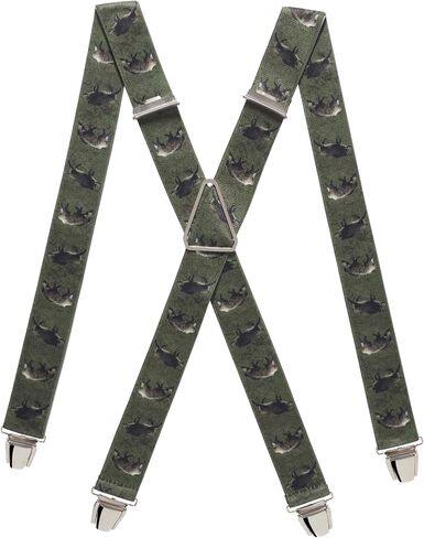 PIERROT Men’s Suspenders - One Size Adjustable and Elastic Suspenders for Men Trousers Heavy Duty with 4 Very Strong Clips in Saudi Arabia