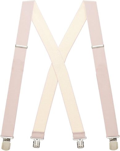 Suspender Store Undergarment Suspenders - 2-Inch Wide Soft Elastic - X-Back - Pin Clip - 4 Sizes Including Big & Tall in Kuwait