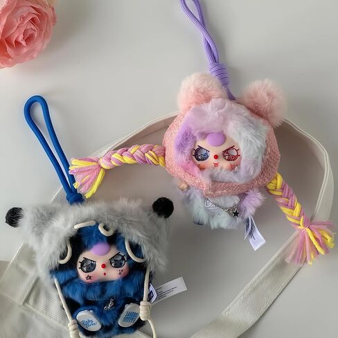 Baby Three Rebel Project Series Cute Plush keychain Blind Box (1 of 9 Possible Styles) Baby Three Key Ring Collectible Birthday Gifts (1Pc Blind Box) in Saudi Arabia