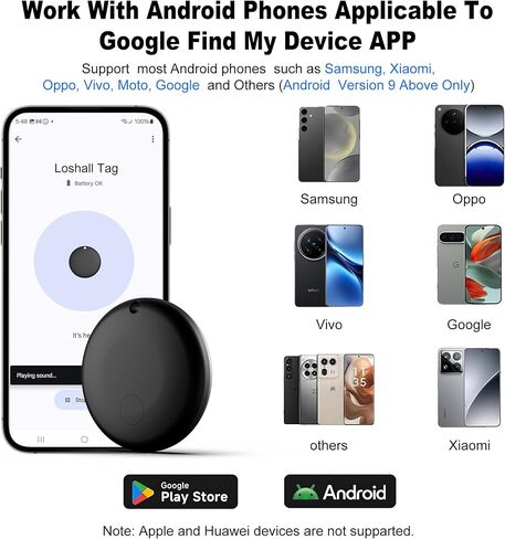 Air Tags-4 Pack Android（NOT for iOS） Bluetooth Tracker for Android Smart Tracking Tag for Google Find Hub Device App. Finder for Suitcase, Backpack, Purse,Keys, Luggage,etc in Saudi Arabia
