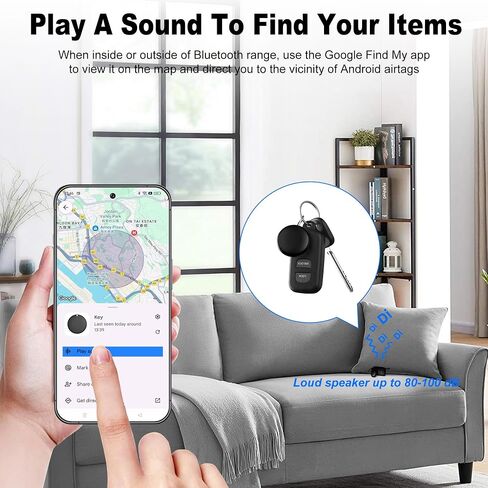 Air Tags-4 Pack Android（NOT for iOS） Bluetooth Tracker for Android Smart Tracking Tag for Google Find Hub Device App. Finder for Suitcase, Backpack, Purse,Keys, Luggage,etc in Saudi Arabia