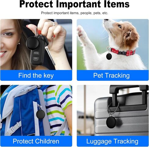 Air Tags-4 Pack Android（NOT for iOS） Bluetooth Tracker for Android Smart Tracking Tag for Google Find Hub Device App. Finder for Suitcase, Backpack, Purse,Keys, Luggage,etc in Saudi Arabia