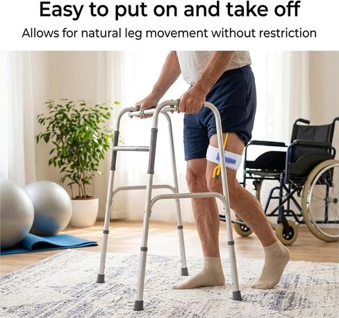 4 pcs Foley Catheter Leg Strap, Anti Slip Catheter Stabilization Device, Adjustable & Reusable Urinary Catheter Drainage Bag Holder & Tube Stabilizer, Comfortable Wear Catheter Supplies in Saudi Arabia