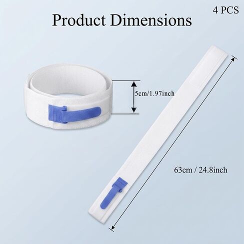 4 pcs Foley Catheter Leg Strap, Anti Slip Catheter Stabilization Device, Adjustable & Reusable Urinary Catheter Drainage Bag Holder & Tube Stabilizer, Comfortable Wear Catheter Supplies in Saudi Arabia