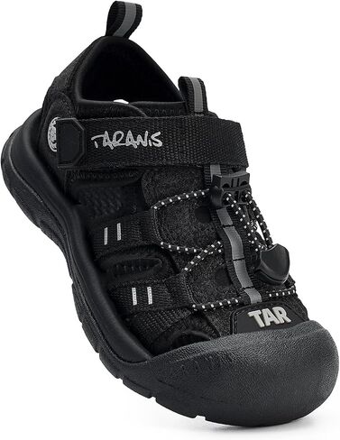 TARANIS Toddler Sandals Closed Toe Water Shoes for Boys Girls Ages 2-10 Quick Dry Kids Beach Sandals with Adjustable Strap, Wide Toe Box, Non-Slip Rubber Sole for Summer Outdoor Play in Saudi Arabia