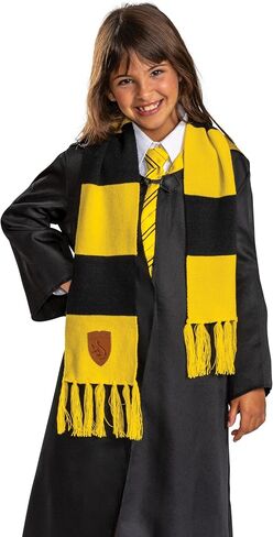 Disguise Harry Potter Hufflepuff Adult Scarf, Officially Licensed Halloween Costume Accessory for Men and Women, Unisize Ages 8+ in Kuwait