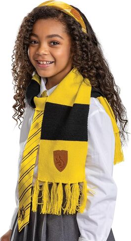 Disguise Harry Potter Hufflepuff Adult Scarf, Officially Licensed Halloween Costume Accessory for Men and Women, Unisize Ages 8+ in Kuwait