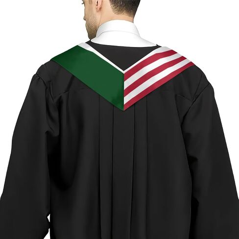 Pakistan Mix United States Flag Graduation Stoles Shawls Sash International Study Graduate Scarves in Saudi Arabia