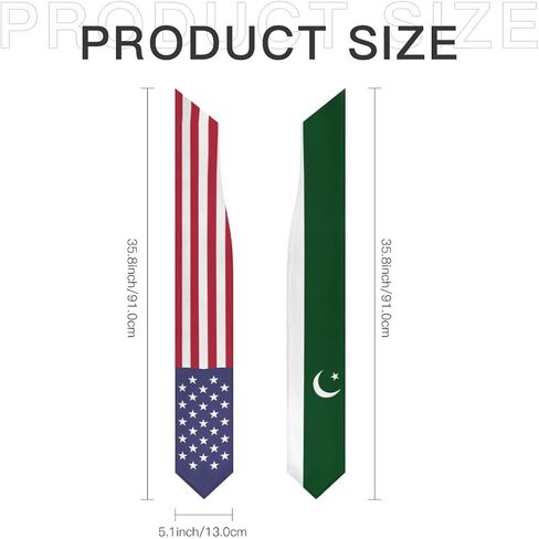 Pakistan Mix United States Flag Graduation Stoles Shawls Sash International Study Graduate Scarves in Saudi Arabia