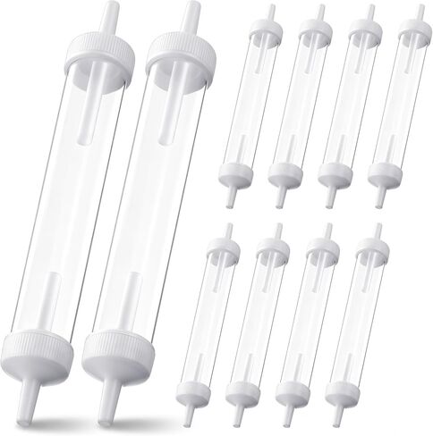 4 Pack Oxygen Tubing in Line Water Trap with Removable End Caps, Clear Moisture Collector to Reduce Condensation & Gurgling, Universal Fit for Concentrator and Humidifier Bottle Systems in Saudi Arabia
