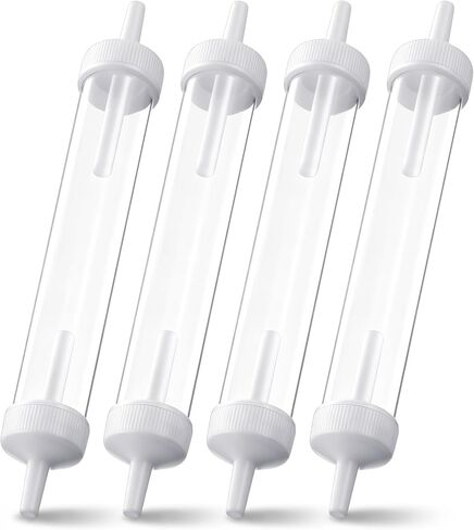 4 Pack Oxygen Tubing in Line Water Trap with Removable End Caps, Clear Moisture Collector to Reduce Condensation & Gurgling, Universal Fit for Concentrator and Humidifier Bottle Systems in Saudi Arabia