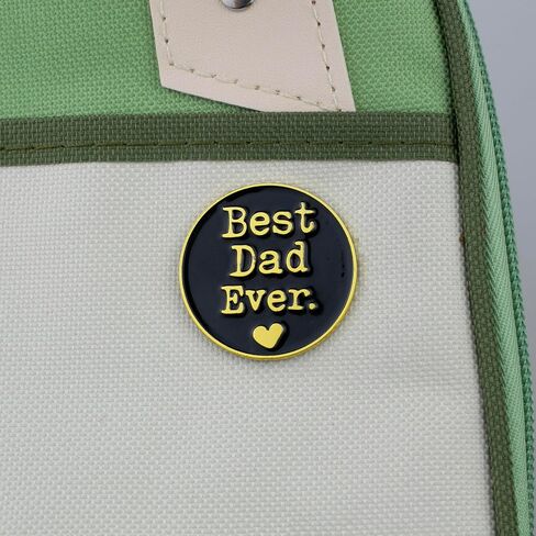 Best Dad Ever Heart Enamel Pin, Dad Love Sentimental Quote Pin Brooch, Father Appreciation Brooch Badge, Father’s Day Gift, Meaningful Birthday Gift For Daddy, Family Appreciation Decorative Jewelry Accessories, Minimalist Lapel Badges in Kuwait