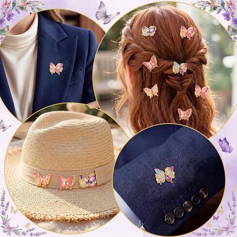 Huwena Mother's Day Butterfly Brooch Pins Bulk with Inspirational Cards Elegant Gifts for Mother's Day Favors in Saudi Arabia