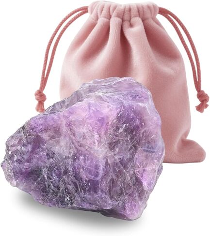 Gemstone Raw Crystals 1PC, 1.1"-2" Raw Fluorite Stone Natural Polished Stones Crystals and Healing Stones Tumbled Stones for Collection, Decoration, Crafts-Rainbow Fluorite 1PC in Kuwait