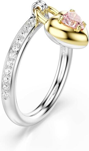 Swarovski Idyllia motif ring, Mixed cuts, Heart, Multicolored, Mixed metal finish in Saudi Arabia