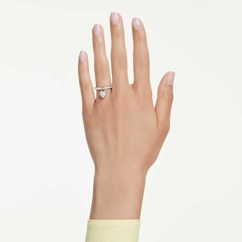 Swarovski Idyllia motif ring, Mixed cuts, Heart, Multicolored, Mixed metal finish in Saudi Arabia