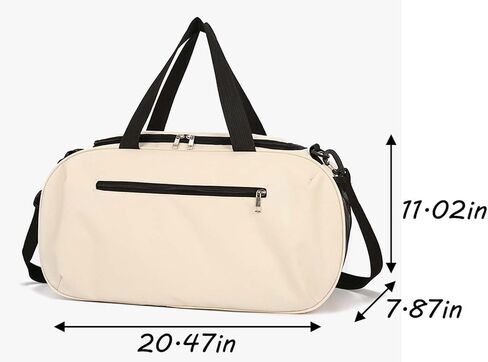 Travel Duffel Bag for Women Men Gym Sports Carry On Weekender Overnight Bag Water Resistant with Wet Compartment in Saudi Arabia