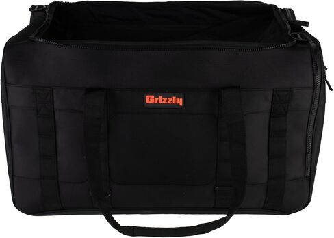 Grizzly Duffle 100 | Heavy-Duty Construction | Water Resistant Base | 100L Capacity | Large Storage Pocket | Blackout in Kuwait