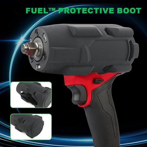 49-16-2960 Protective Boot Compatible with Milwaukee M18 Fuel Mid-Torque Impact Wrench Rubber Protective Boot for Milwaukee 2960-20 2962-20 2962P-20 Assembly Accessories Part in Kuwait