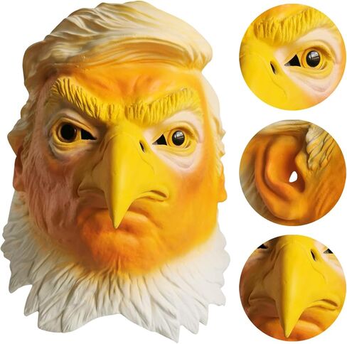 Eagle Head Mask Halloween Realistic Mask Latex Full Head Mask for Halloween Cosplay Carnival Costume Party in Saudi Arabia