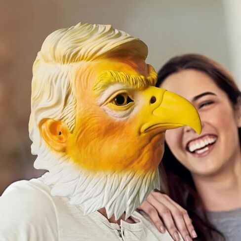 Eagle Head Mask Halloween Realistic Mask Latex Full Head Mask for Halloween Cosplay Carnival Costume Party in Saudi Arabia