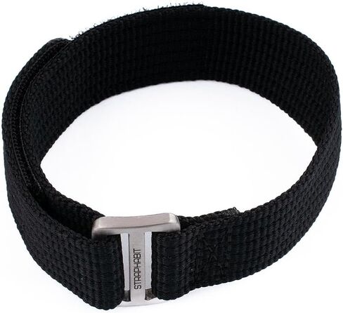 StrapHabit Hook and Loop Single Pass Through Watch Strap - Nylon Band for men and women 20mm 22mm in Saudi Arabia