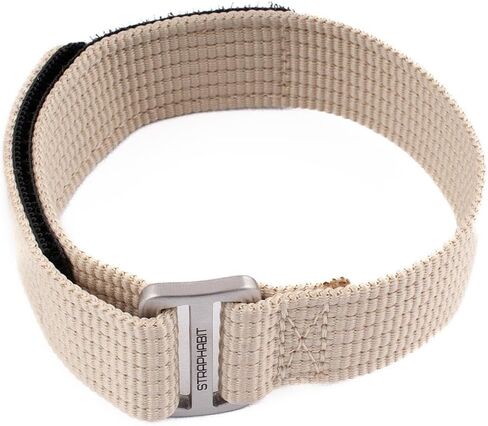 StrapHabit Hook and Loop Single Pass Through Watch Strap - Nylon Band for men and women 20mm 22mm in Saudi Arabia