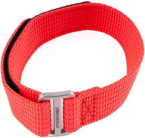 StrapHabit Hook and Loop Single Pass Through Watch Strap - Nylon Band for men and women 20mm 22mm in Saudi Arabia