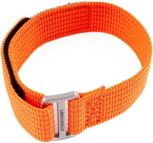 StrapHabit Hook and Loop Single Pass Through Watch Strap - Nylon Band for men and women 20mm 22mm in Saudi Arabia
