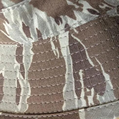 Generic Desert Tiger Stripe Short Brim Boonie Hat, 2.5"" Brim, Made in The USA, Desert Camo Boonie Cover-Jungle Hat in Kuwait