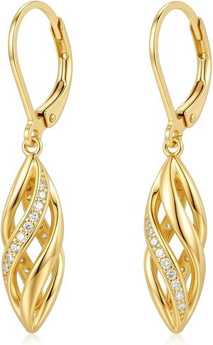 Gold Dainty Earrings for Women Hypoallergenic Lightweight 14K Gold Dangle Drop Earrings Jewelry Valentines Day Gifts for Wife Girlfriend Her in Kuwait