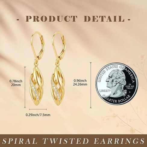 Gold Dainty Earrings for Women Hypoallergenic Lightweight 14K Gold Dangle Drop Earrings Jewelry Valentines Day Gifts for Wife Girlfriend Her in Kuwait