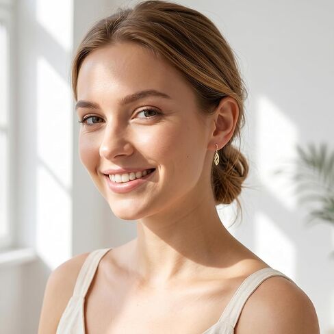 Gold Dainty Earrings for Women Hypoallergenic Lightweight 14K Gold Dangle Drop Earrings Jewelry Valentines Day Gifts for Wife Girlfriend Her in Kuwait