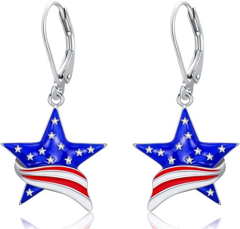 Dorunmo Dangle Drop Earrings s925 Sterling Silver Independence Day/St Patricks Day/Thanksgiving/Halloween/Christmas Jewelry Birthday Gifts for Women in Kuwait