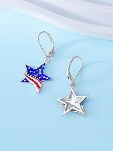Dorunmo Dangle Drop Earrings s925 Sterling Silver Independence Day/St Patricks Day/Thanksgiving/Halloween/Christmas Jewelry Birthday Gifts for Women in Kuwait