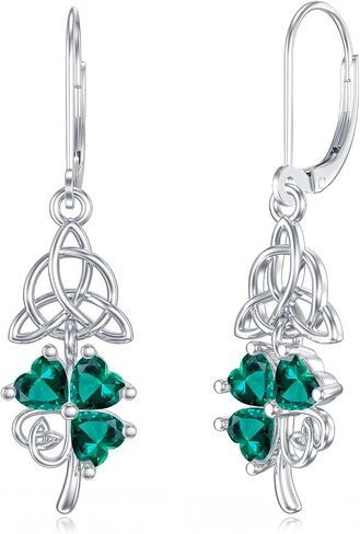 Dorunmo Dangle Drop Earrings s925 Sterling Silver Independence Day/St Patricks Day/Thanksgiving/Halloween/Christmas Jewelry Birthday Gifts for Women in Kuwait