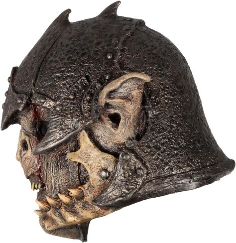 Ghoulish Productions Warrior Orc Latex Mask. Warrior Mask for Men. Adult Mask One size latex mask. Nightmare Makers Line. Ideal for use in Halloween, Halloween costumes parties, carnivals, pranks in Kuwait