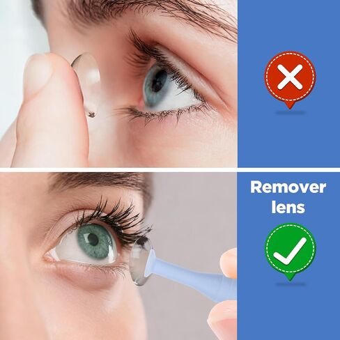 10PCS Contact Lens Applicator Tool,Contact Lenses Applicator Tools,Sufficient Suction Soft Suction Cup,Contacts Insertion Tool with Cute Shell,for Remove Artificial Eyes Scleral Lenses in Saudi Arabia