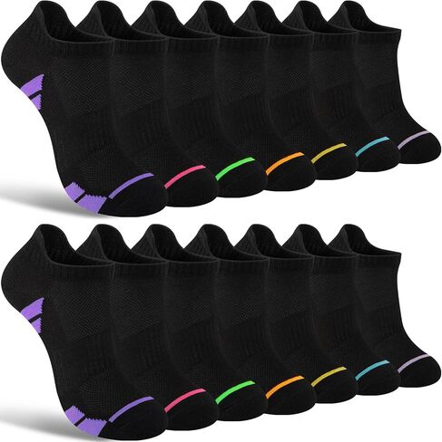 14 Pairs Women's Ankle Socks - Bulk Value Pack,Breathable Casual Athletic Low Cut Socks for Women Size 9-11 in Saudi Arabia