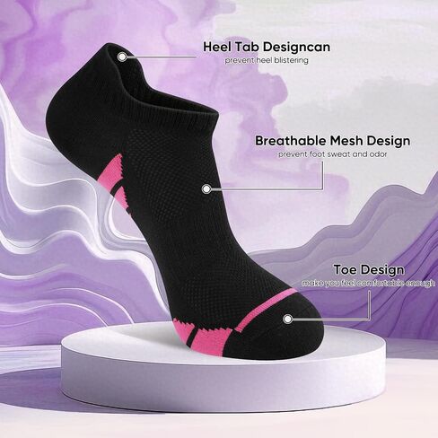 14 Pairs Women's Ankle Socks - Bulk Value Pack,Breathable Casual Athletic Low Cut Socks for Women Size 9-11 in Saudi Arabia